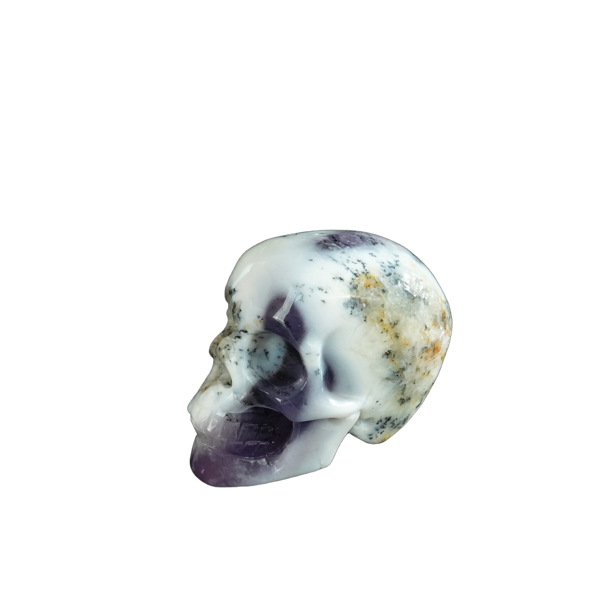 2.2" White Opal Crystal Skull Carving - Unique Piece #WO20