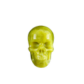 2.2" Serpentine Crystal Skull Carving - Hand Carved Decor