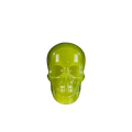2.2" Serpentine Crystal Skull Carving - Hand Carved Decor