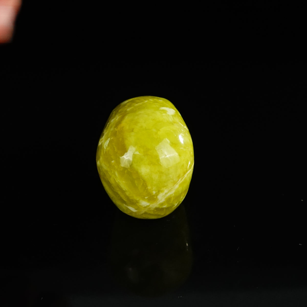2.2" Serpentine Crystal Skull Carving - Unique Piece #XJ16