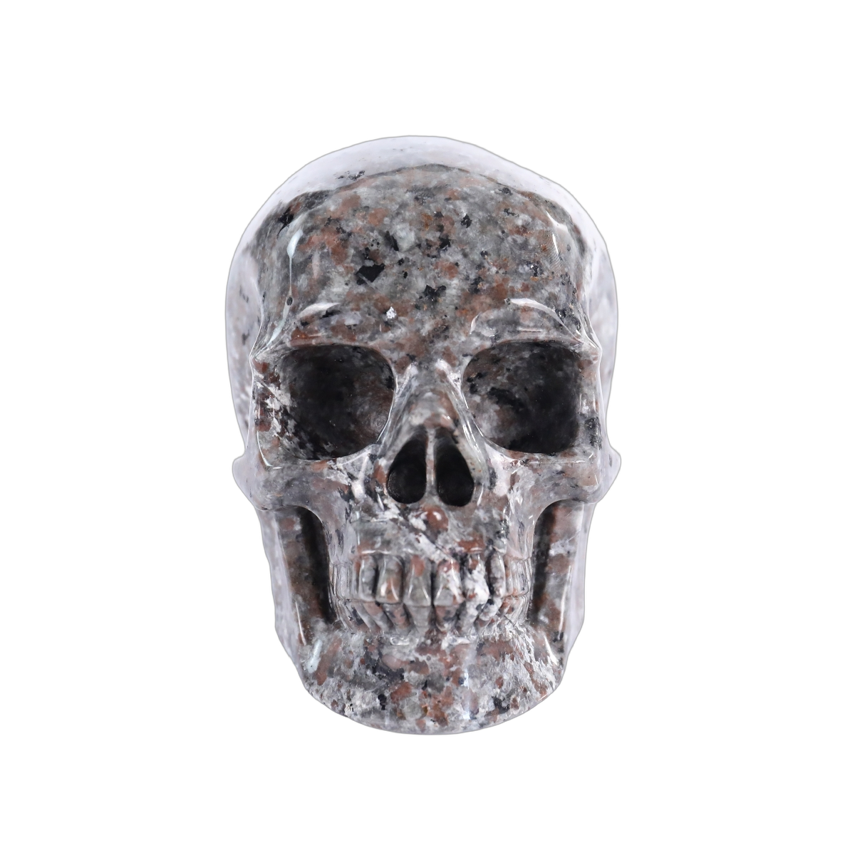 2.2" Yooperlite Crystal Skull Carving - Hand Carved Decor