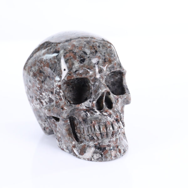 2.2" Yooperlite Crystal Skull Carving - Unique Piece #YP01 - alternate view