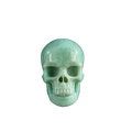 3.0" Amazonite Crystal Skull Carving - Hand Carved Decor