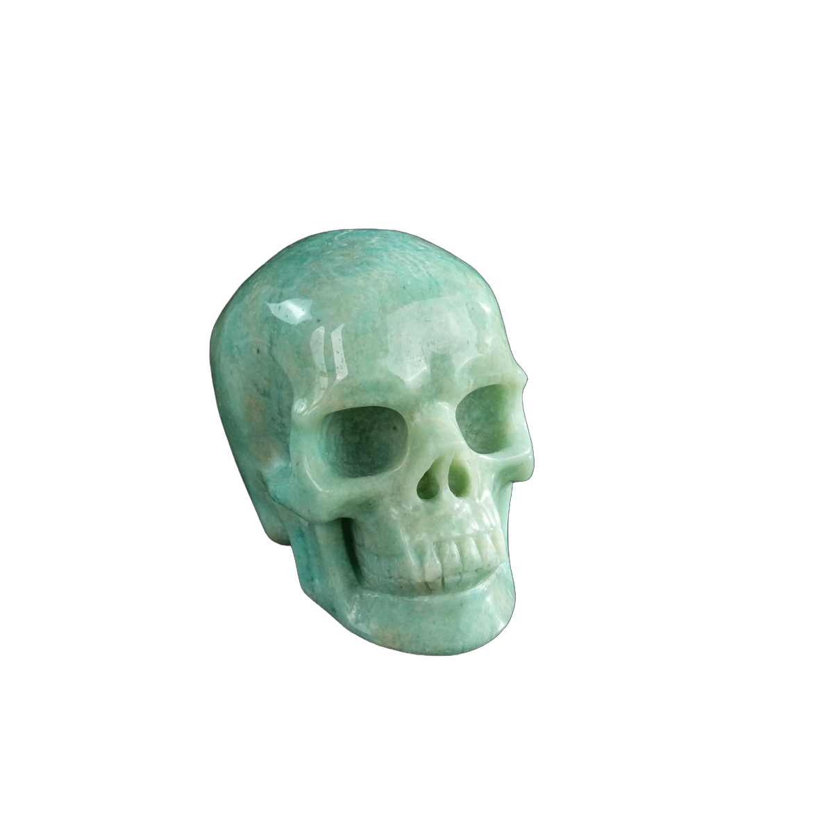 3.0" Amazonite Crystal Skull Carving - Hand Carved Decor
