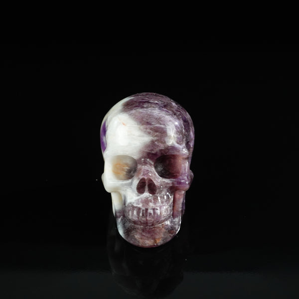 3.0" Amethyst Crystal Skull Carving - Unique Piece #AM01