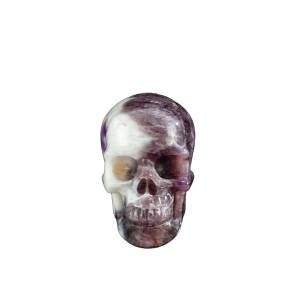 3.0" Amethyst Crystal Skull Carving - Unique Piece #AM01
