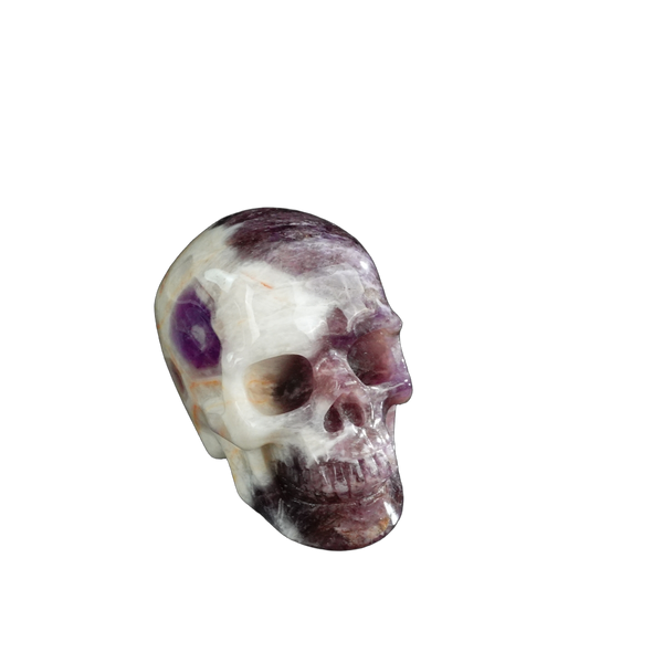 3.0" Amethyst Crystal Skull Carving - Unique Piece #AM01 - alternate view