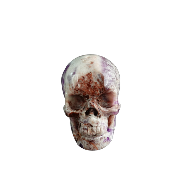 3.0" Amethyst Crystal Skull Carving - Unique Piece #AM03
