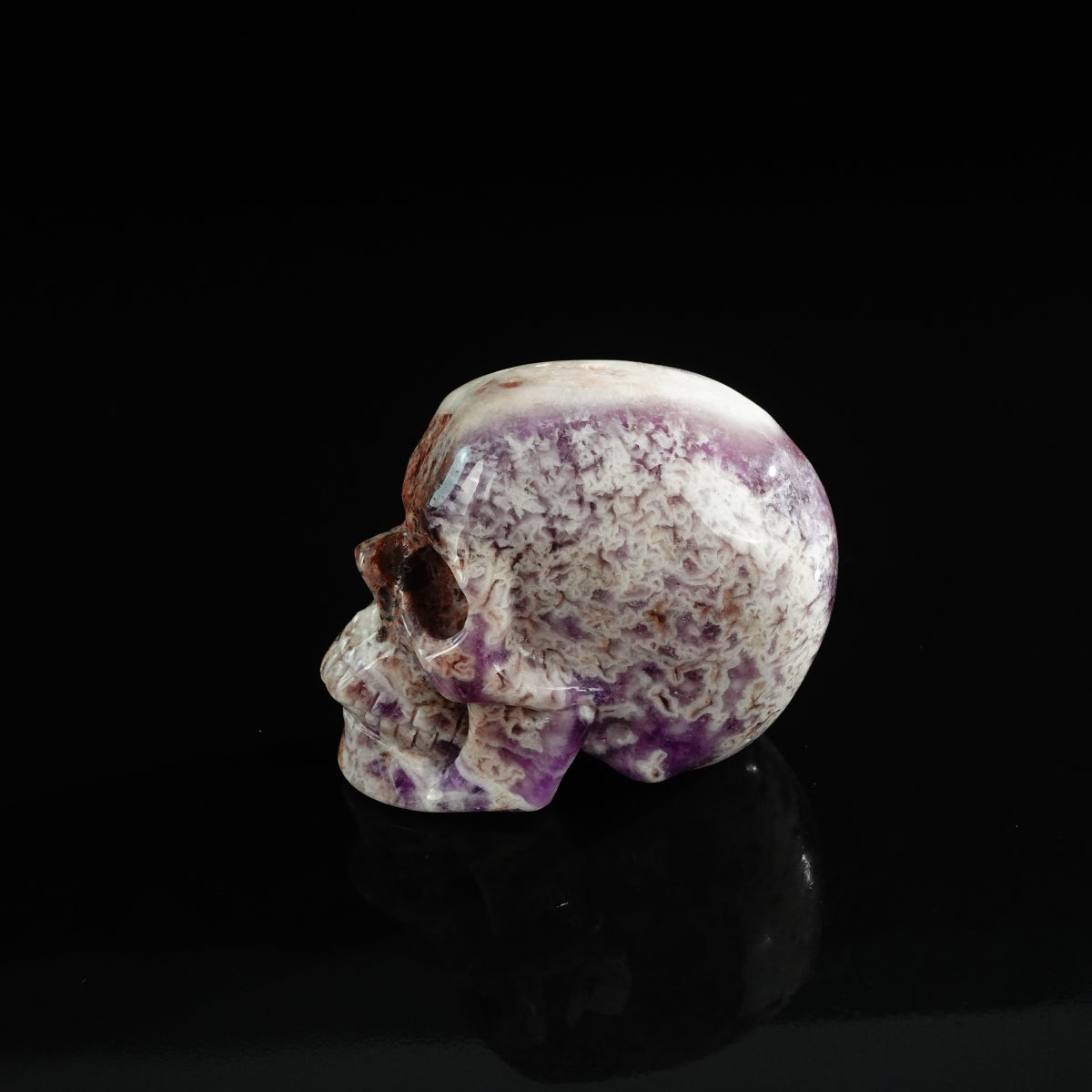 3.0" Amethyst Crystal Skull Carving - Unique Piece #AM03