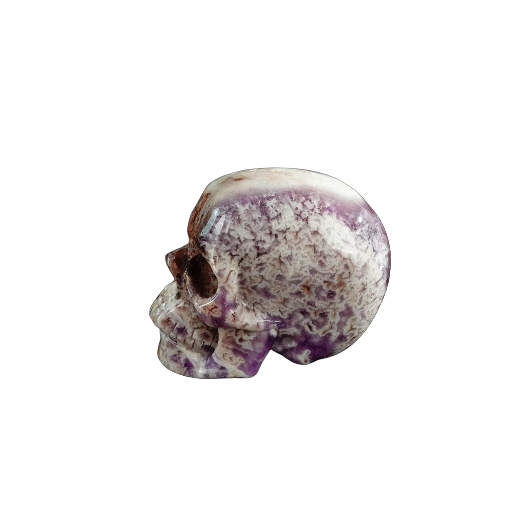 3.0" Amethyst Crystal Skull Carving - Unique Piece #AM03