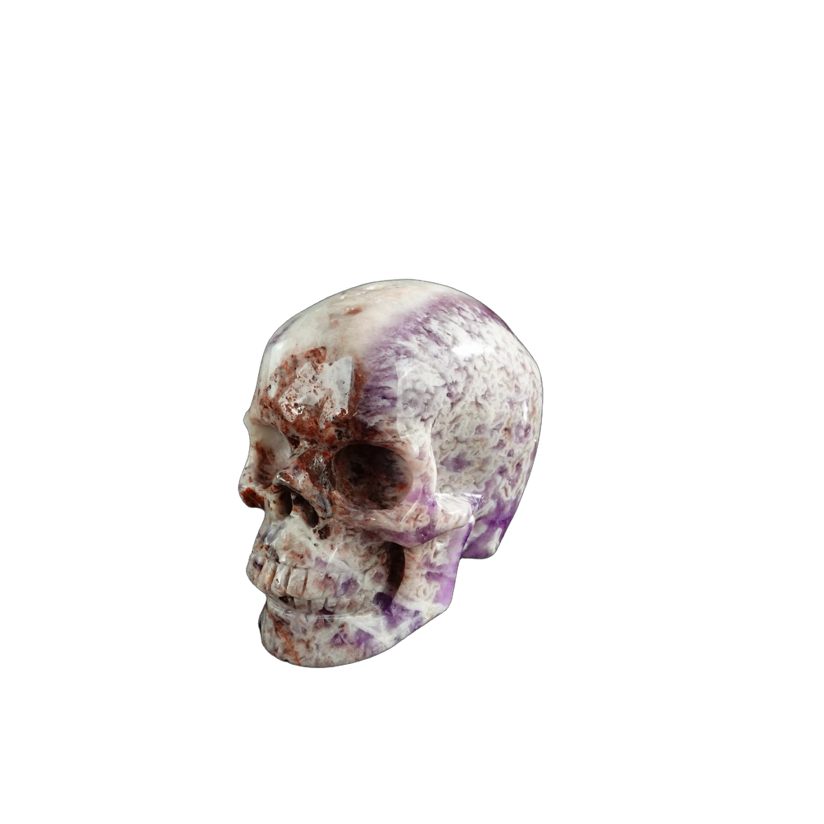 3.0" Amethyst Crystal Skull Carving - Unique Piece #AM03
