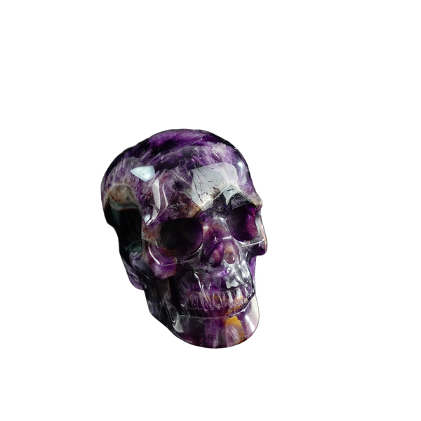 3.0" Amethyst Crystal Skull Carving - Unique Piece #AM04 - alternate view