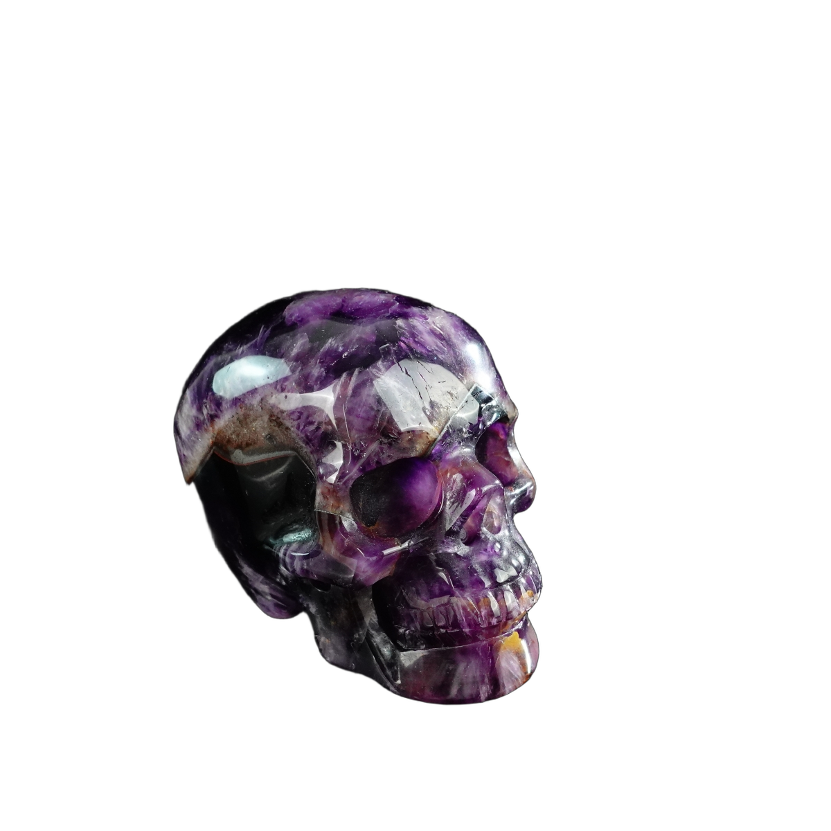 3.0" Amethyst Crystal Skull Carving - Unique Piece #AM04