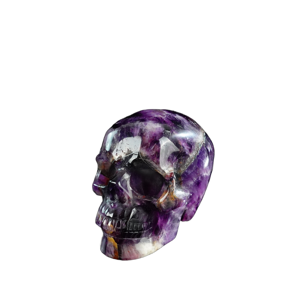 3.0" Amethyst Crystal Skull Carving - Unique Piece #AM04
