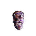 3.0" Amethyst Crystal Skull Carving - Unique Piece #AM05