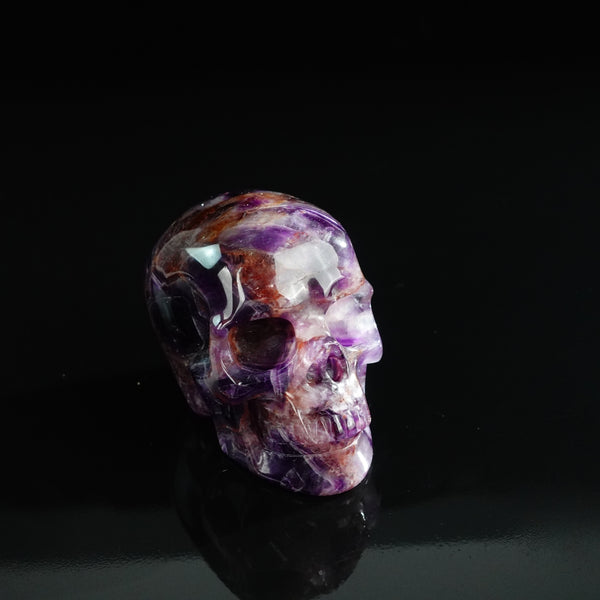 3.0" Amethyst Crystal Skull Carving - Unique Piece #AM05 - alternate view