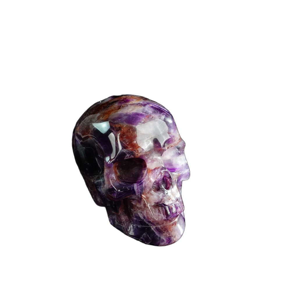 3.0" Amethyst Crystal Skull Carving - Unique Piece #AM05