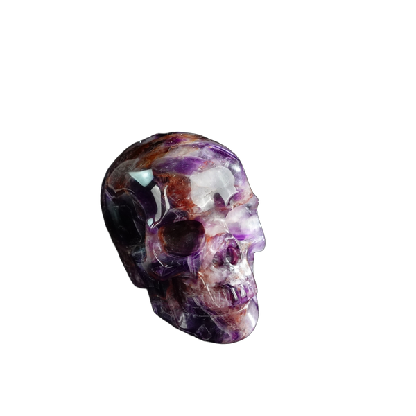 3.0" Amethyst Crystal Skull Carving - Unique Piece #AM05 - alternate view