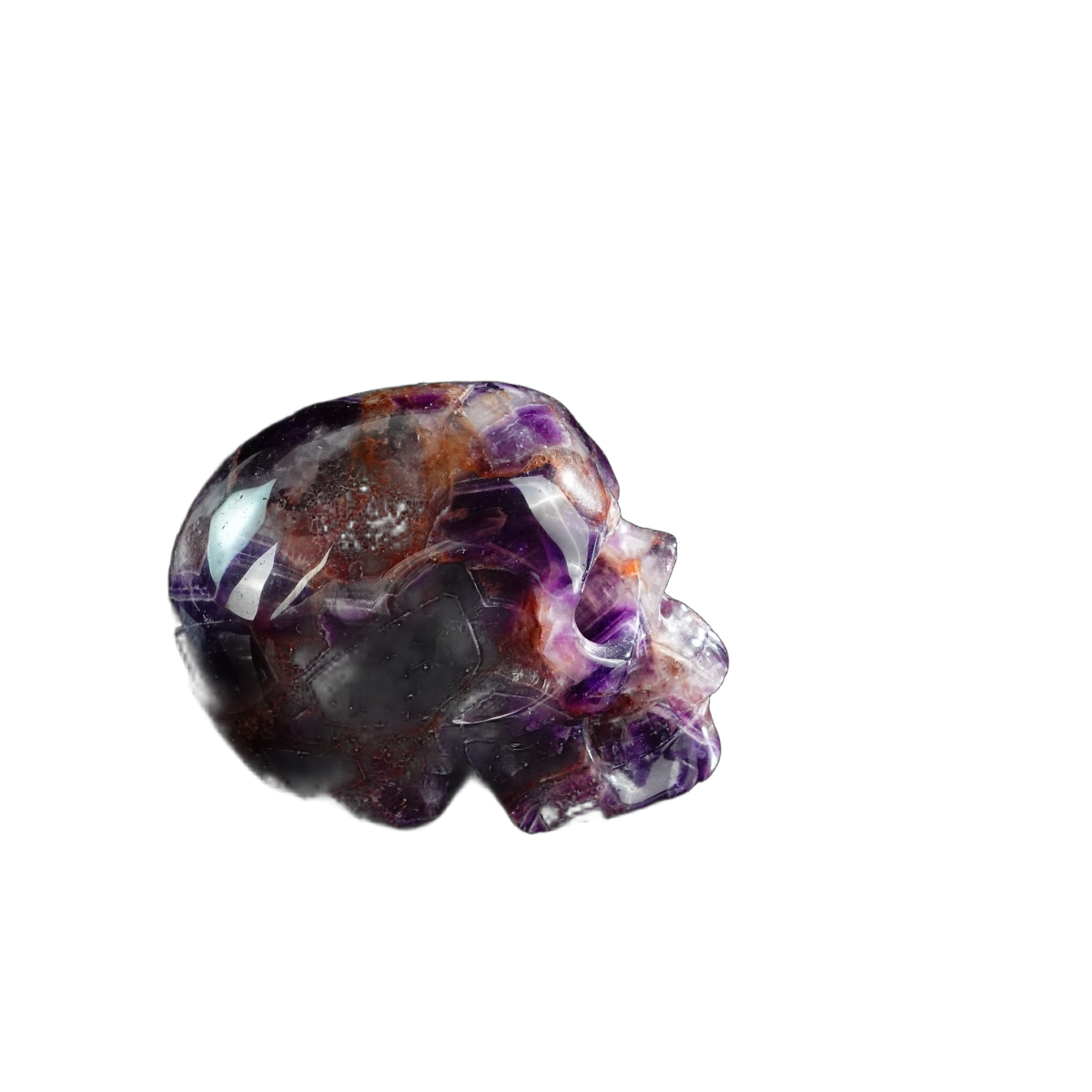 3.0" Amethyst Crystal Skull Carving - Unique Piece #AM05