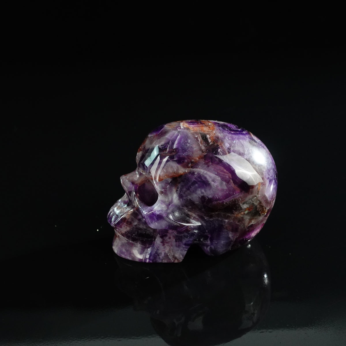 3.0" Amethyst Crystal Skull Carving - Unique Piece #AM05