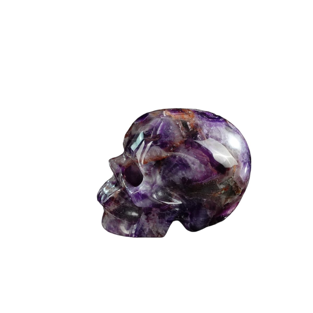 3.0" Amethyst Crystal Skull Carving - Unique Piece #AM05