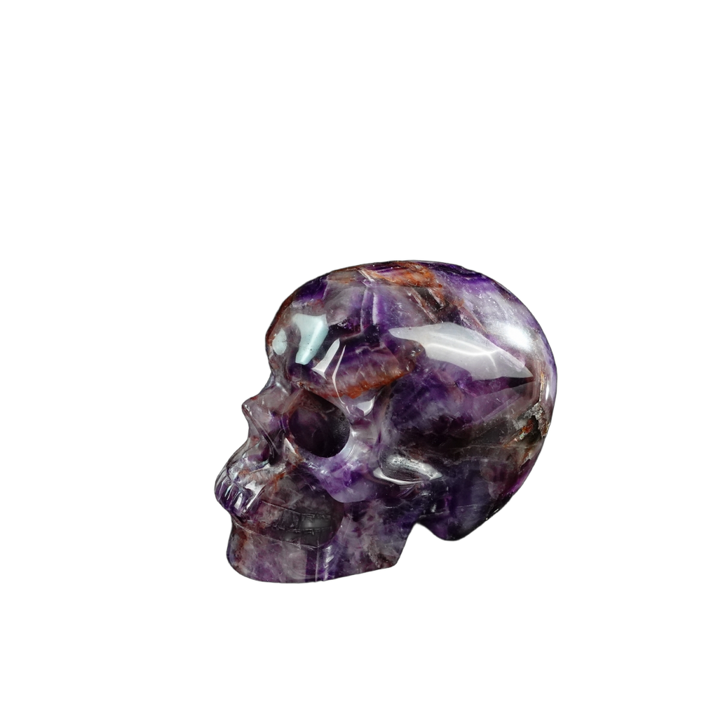 3.0" Amethyst Crystal Skull Carving - Unique Piece #AM05