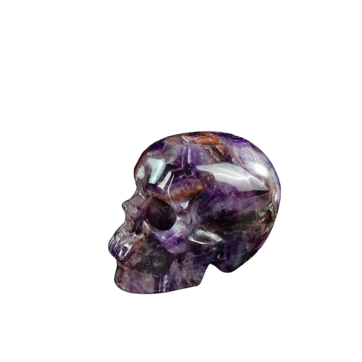 3.0" Amethyst Crystal Skull Carving - Unique Piece #AM05