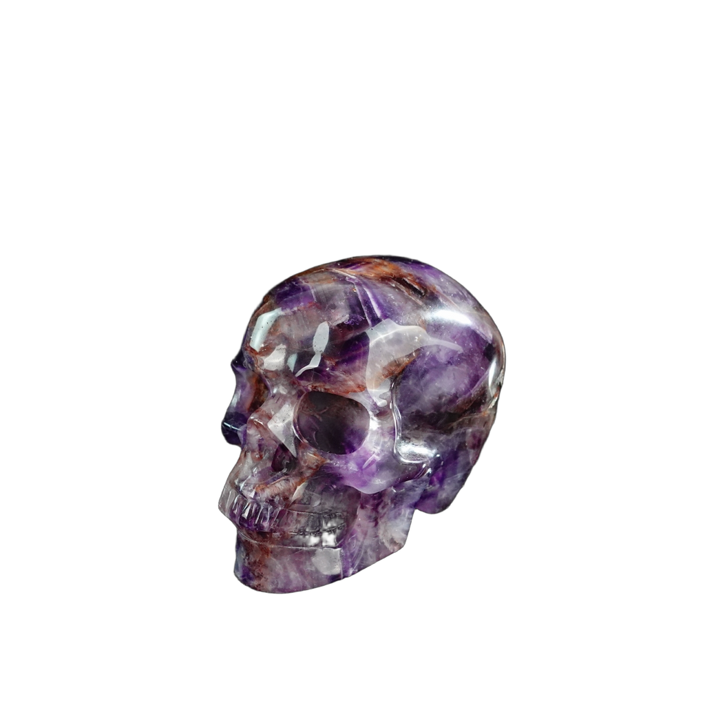 3.0" Amethyst Crystal Skull Carving - Unique Piece #AM05