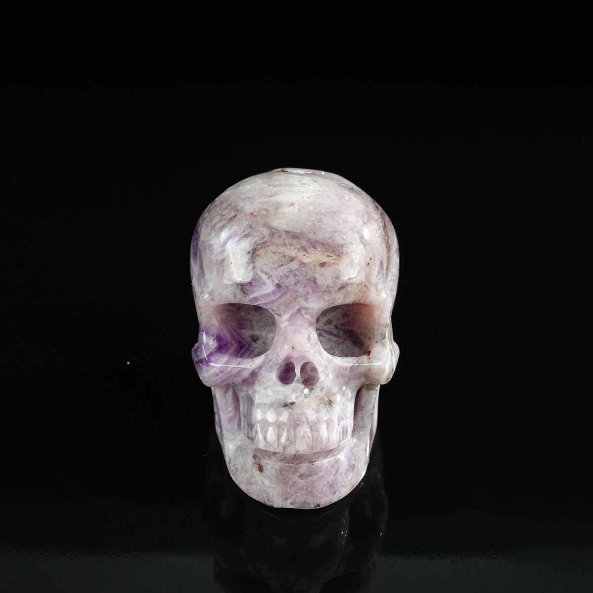 3.0" Amethyst Crystal Skull Carving - Unique Piece #AM06