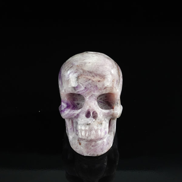 3.0" Amethyst Crystal Skull Carving - Unique Piece #AM06