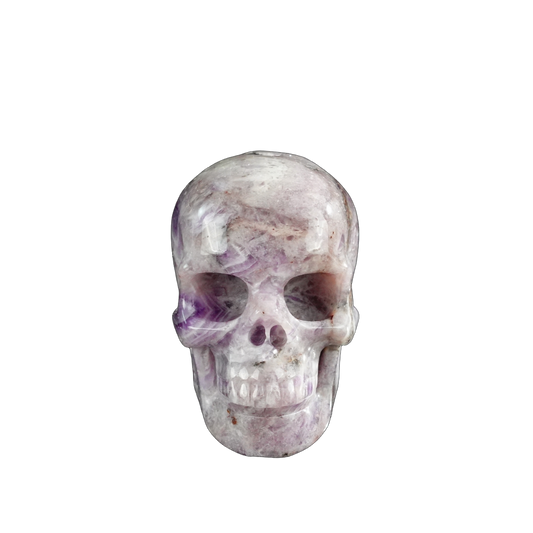 3.0" Amethyst Crystal Skull Carving - Unique Piece #AM06