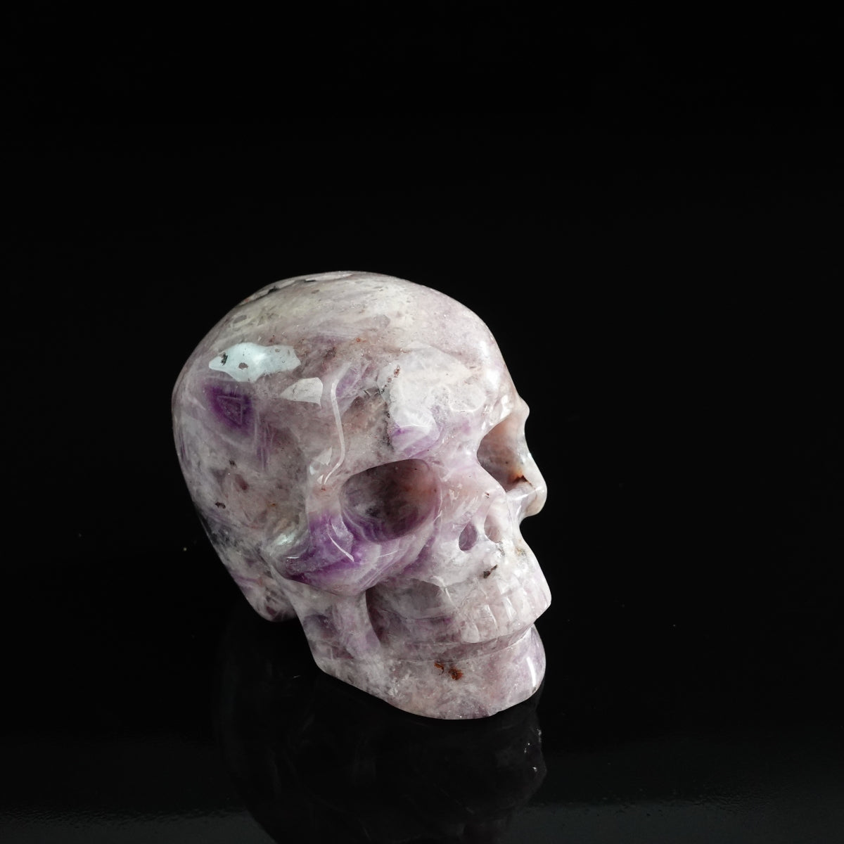 3.0" Amethyst Crystal Skull Carving - Unique Piece #AM06