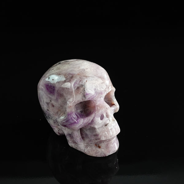 3.0" Amethyst Crystal Skull Carving - Unique Piece #AM06 - alternate view