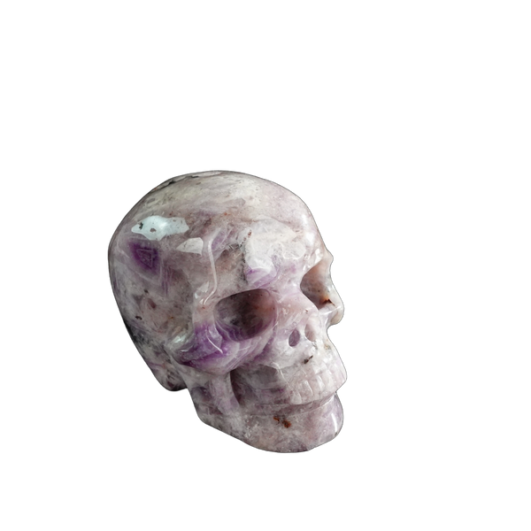 3.0" Amethyst Crystal Skull Carving - Unique Piece #AM06 - alternate view