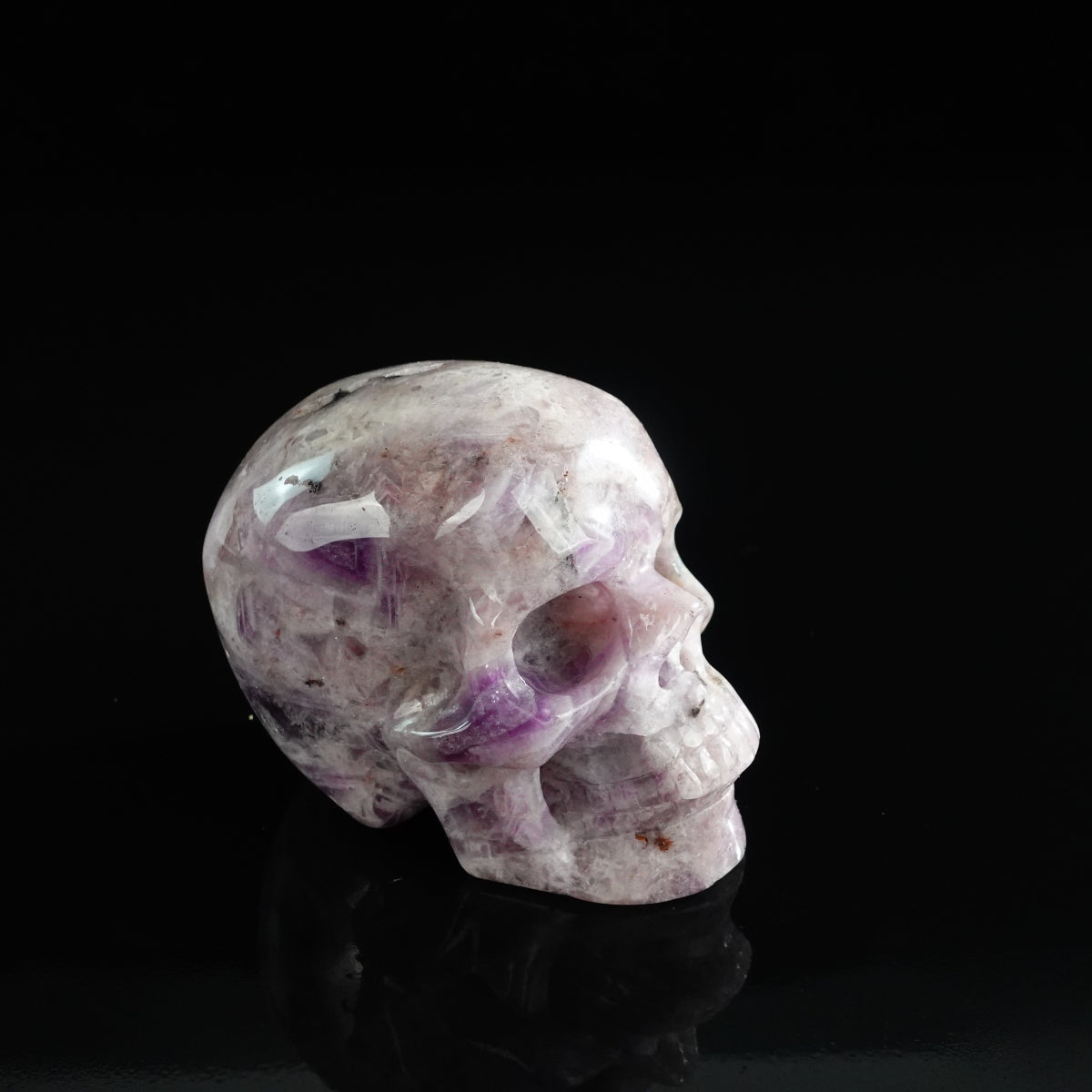 3.0" Amethyst Crystal Skull Carving - Unique Piece #AM06