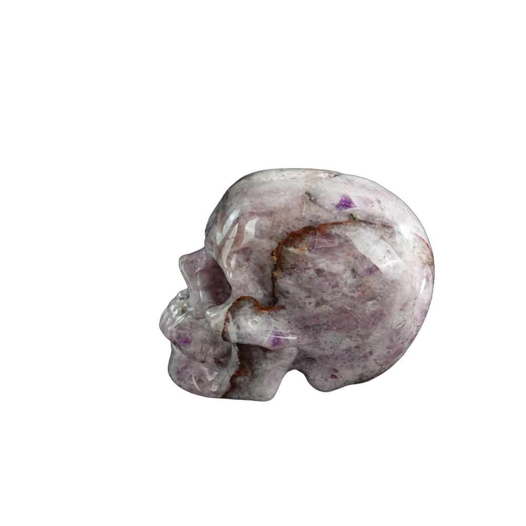 3.0" Amethyst Crystal Skull Carving - Unique Piece #AM06