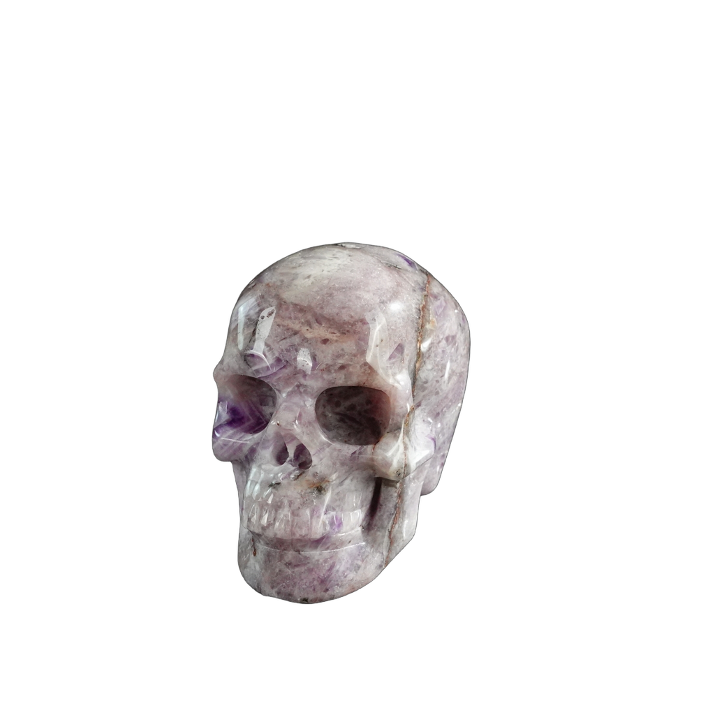 3.0" Amethyst Crystal Skull Carving - Unique Piece #AM06