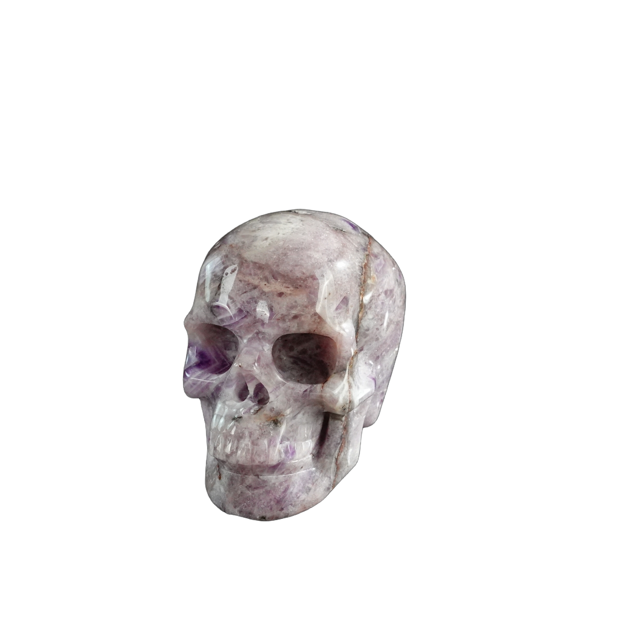 3.0" Amethyst Crystal Skull Carving - Unique Piece #AM06