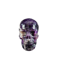 3.0" Amethyst Crystal Skull Carving - Unique Piece #AM07