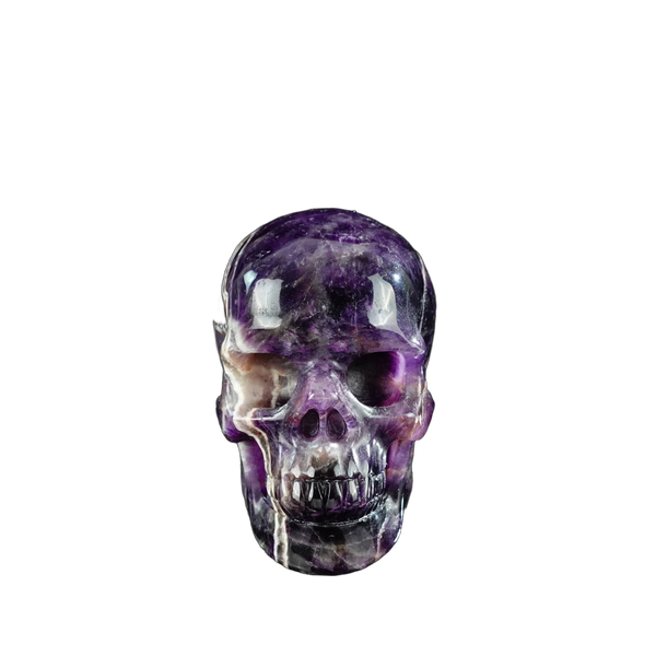 3.0" Amethyst Crystal Skull Carving - Unique Piece #AM07