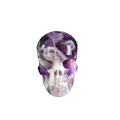 3.0" Amethyst Crystal Skull Carving - Hand Carved Decor