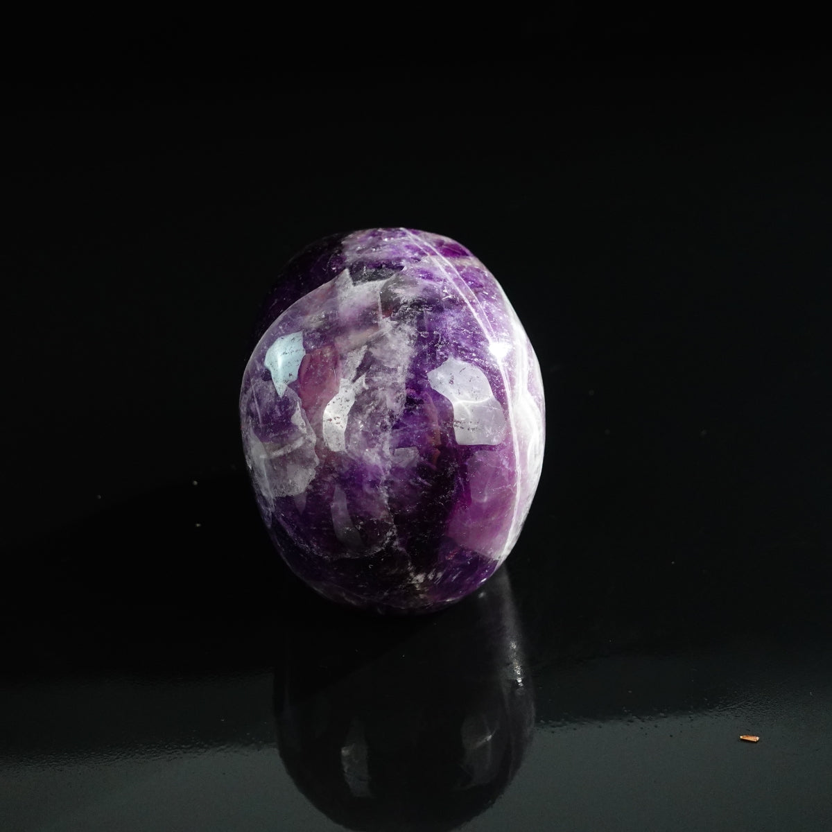 3.0" Amethyst Crystal Skull Carving - Unique Piece #AM08
