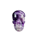 3.0" Amethyst Crystal Skull Carving - Unique Piece #AM09