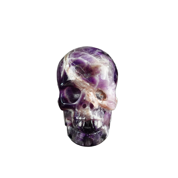 3.0" Amethyst Crystal Skull Carving - Unique Piece #AM10
