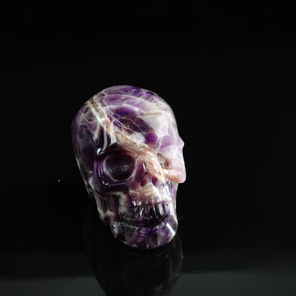 3.0" Amethyst Crystal Skull Carving - Unique Piece #AM10 - alternate view