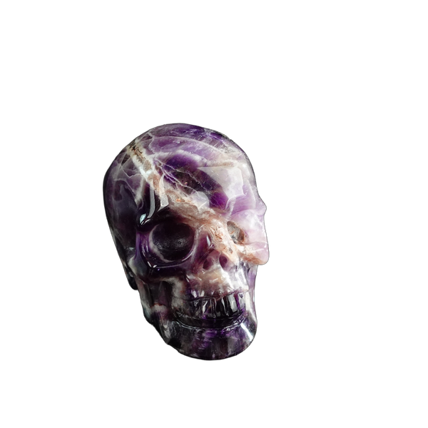 3.0" Amethyst Crystal Skull Carving - Unique Piece #AM10 - alternate view
