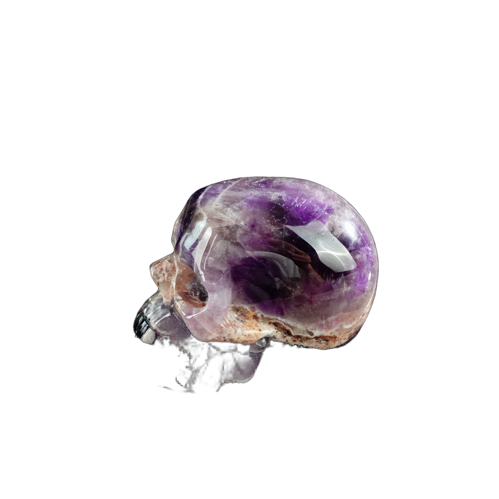 3.0" Amethyst Crystal Skull Carving - Unique Piece #AM10