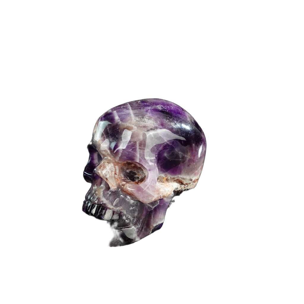 3.0" Amethyst Crystal Skull Carving - Unique Piece #AM10