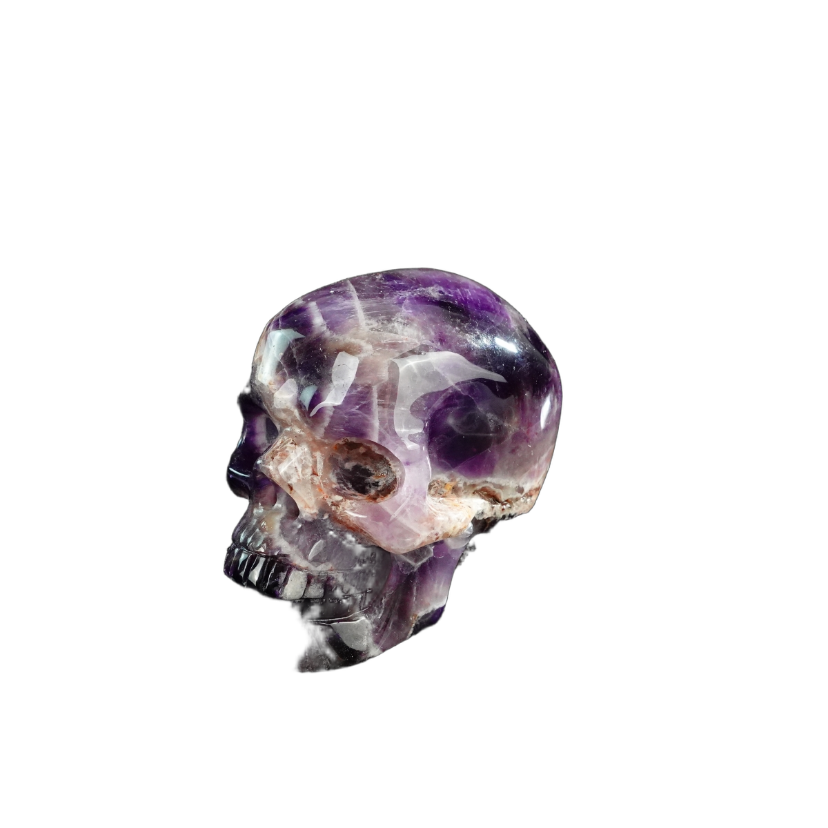 3.0" Amethyst Crystal Skull Carving - Unique Piece #AM10