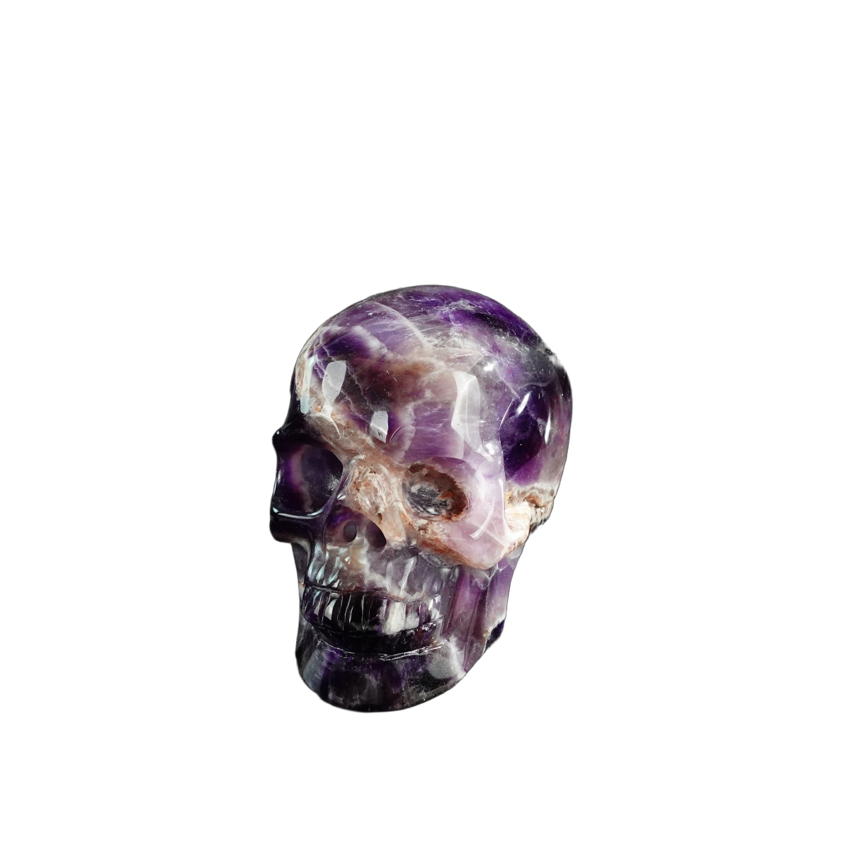 3.0" Amethyst Crystal Skull Carving - Unique Piece #AM10